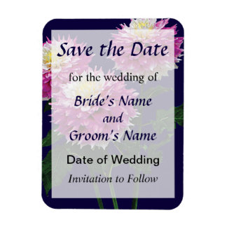 Dahlia Gitts Perfection Save the Date Magnet