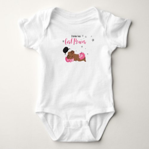 Dahlia has girl power Personalize this bodysuit t