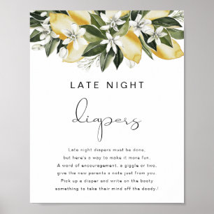 DAHLIA Lemon Late Night Diapers Game Poster