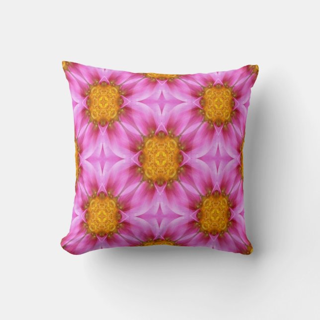 Dahlia Love.... Throw Pillow (Front)