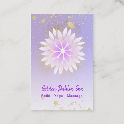  Dahlia Mandala Pink Lavender Pastel AP2 Business Card