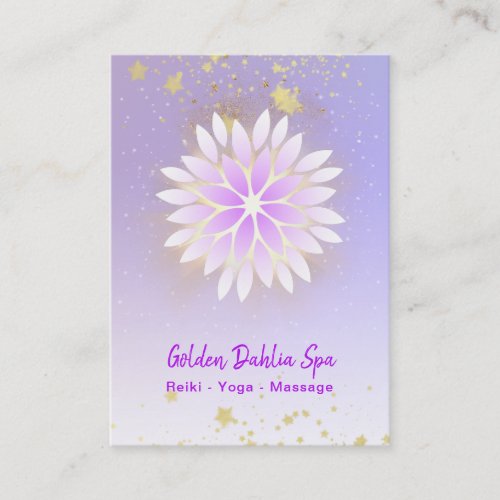  Dahlia Mandala Pink Pastel Lavender AP2 Business Card