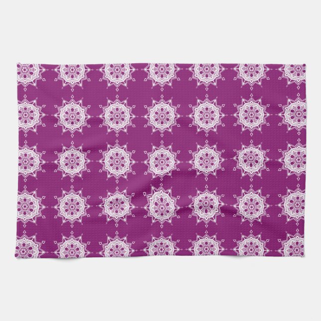 Dahlia Mandala Towel (Horizontal)