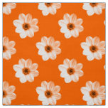 Dahlia Pattern - Orange Fabric