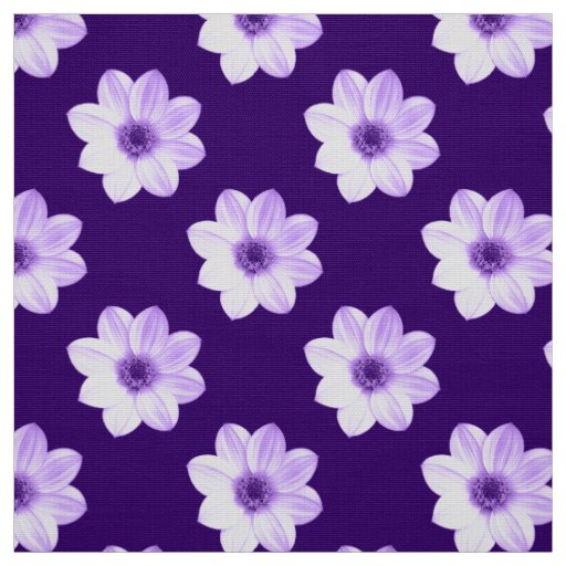 Dahlia Pattern - Purple Fabric