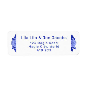 Dahlia Personalized Return Address Label