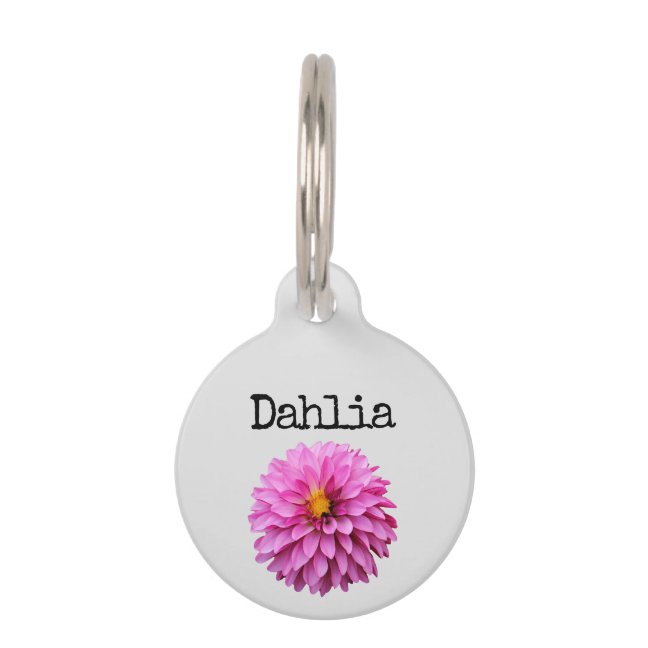 Dahlia Pet ID Tag
