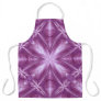 Dahlia Purple Milky White Clouds Abstract Pattern Apron