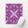 Dahlia Purple Milky White Clouds Abstract Pattern Mouse Pad