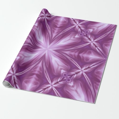 Dahlia Purple Milky White Clouds Abstract Pattern Wrapping Paper