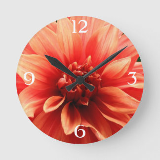 Dahlia Round Clock
