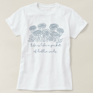 Dahlia Seeds T-Shirt - Gifts for Dahlia Lovers