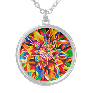 Dahlia Silver Plated Necklace