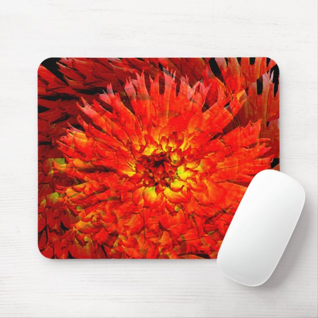 Dahlia spread...... mouse pad (With Mouse)