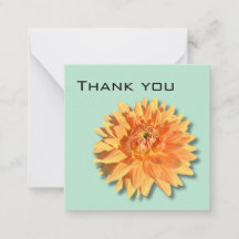 Dahlia Thank You card