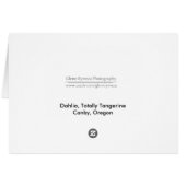 Dahlia, Totally Tangerine Cards (Back Horizontal)