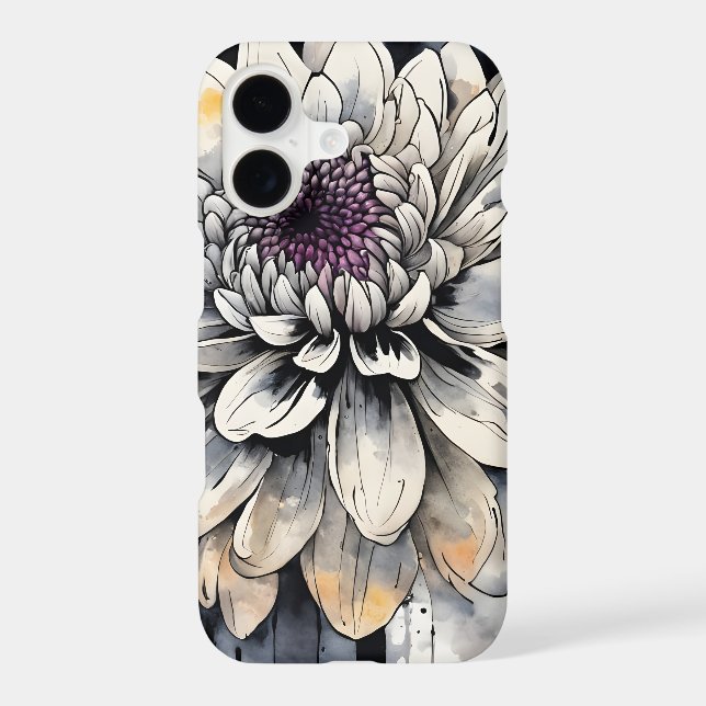 Dahlia - Watercolor flowers Case-Mate iPhone Case (Back)