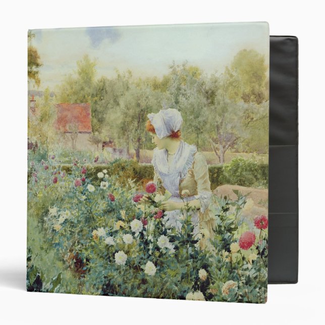 Dahlias, 1896 3 ring binder (Front/Inside)