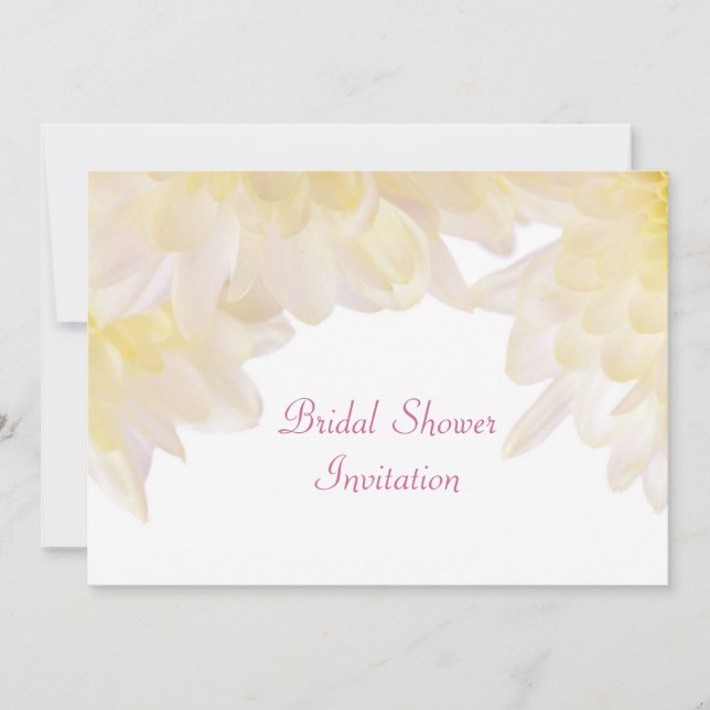 Dahlias Bridal Shower Invitation (Front)