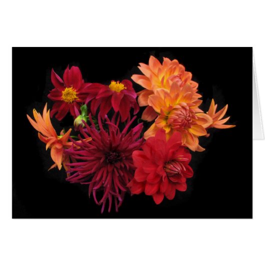Dahlias Cards (Front Horizontal)