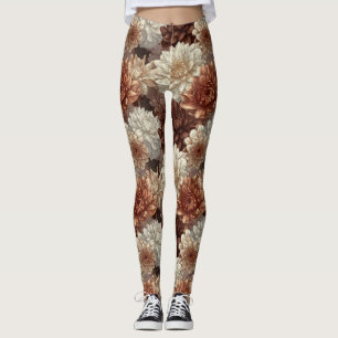 Dahlias Flower Athletic  Dahlias Accent Women Leggings