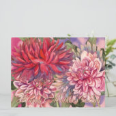 dahlias flowers (Standing Front)