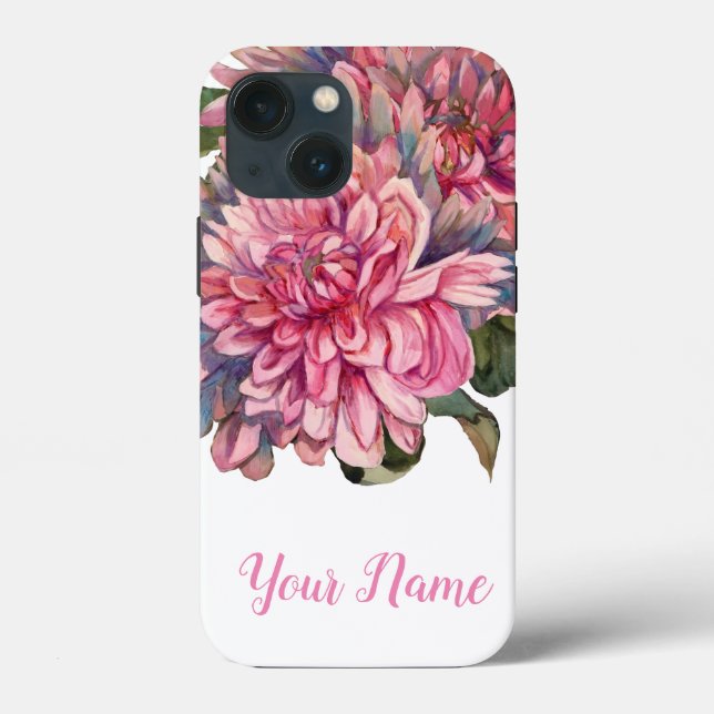 dahlias flowers Case-Mate iPhone case (Back)