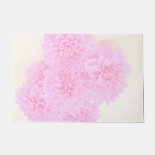 Dahlias In Soft Pink  Doormat (Front)