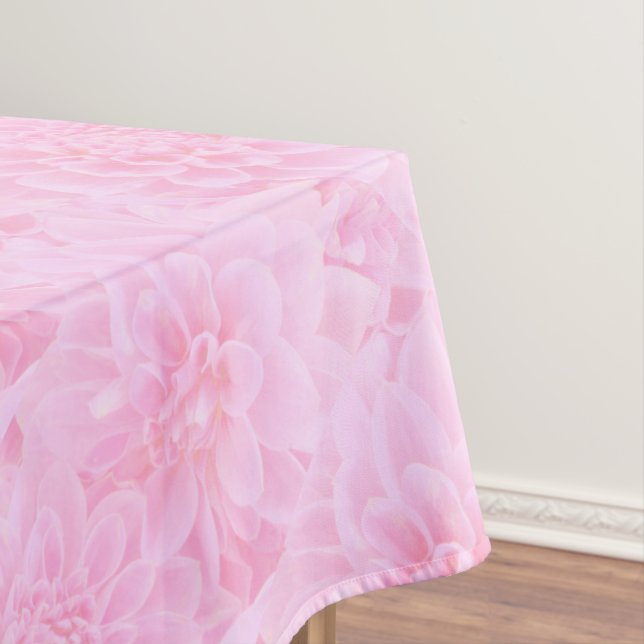 Dahlias In Soft Pink Tablecloth (In Situ)