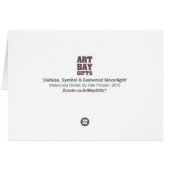 'Dahlias Symbol & Eastwood Moonlight' (Back Horizontal)