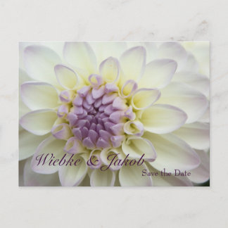 Dahlie • Save-the-Date-Postkarte Announcement Postcard