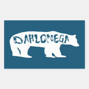 Dahlonega Georgia Bear Rectangular Sticker