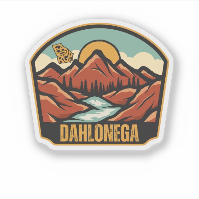 Dahlonega, Georgia Sticker (Front)