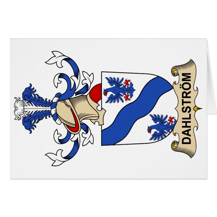 Dahlström Family Crests Greeting Cards