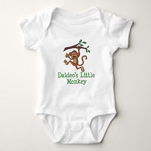 Daideos Little Monkey Baby Bodysuit