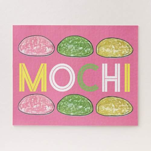 Daifuku Mochi Japanese New Year Rice Cake Food Jigsaw Puzzle