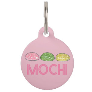 Daifuku Mochi Japanese New Year Rice Cake Food Pet ID Tag