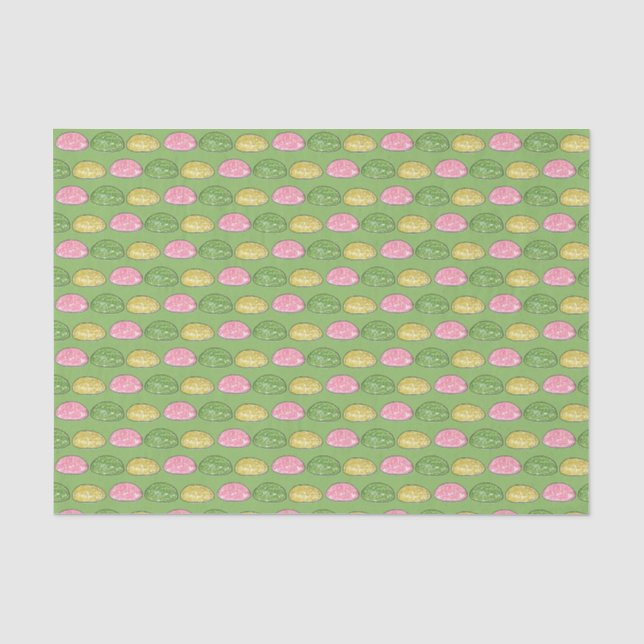 Daifuku Mochi Japanese New Year Rice Cake Food Tissue Paper (Front)