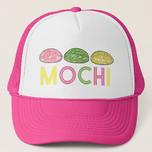 Daifuku Mochi Japanese New Year Rice Cake Food Trucker Hat (Front)