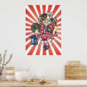 Daikoku of the Seven Lucky Gods スキップ大黒 poster (Kitchen)