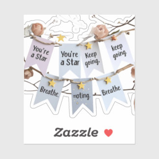 Daily Affirmation Banners: Uplifting Planner Stick Sticker