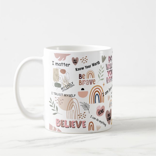 Daily Affirmation Gift Great Gifts, Affirmations,  Coffee Mug (Left)