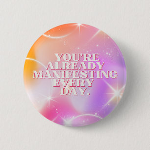 Daily Affirmation, Law of Attraction, Motivational Button