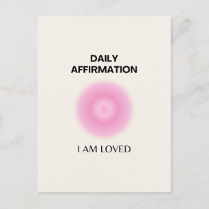 Daily Affirmation, Positive Affirmation, Spiritual Holiday Postcard