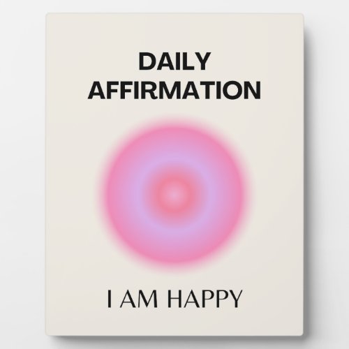 Daily Affirmation Positive Spiritual Plaque