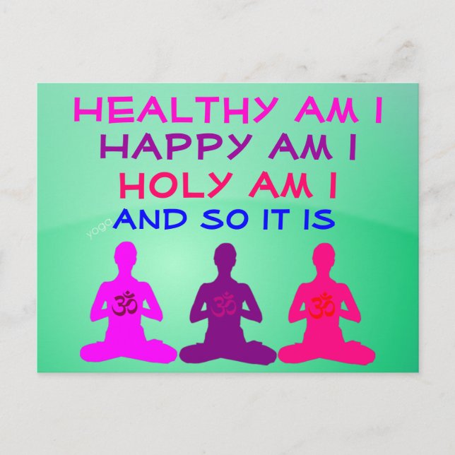 Daily Affirmation postcard (Front)