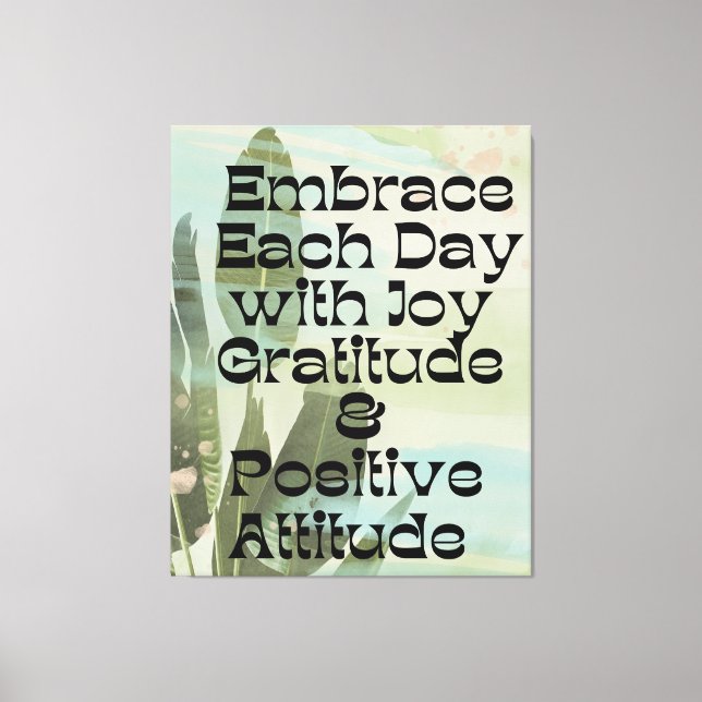 Daily Affirmation stretched canva print (Front)