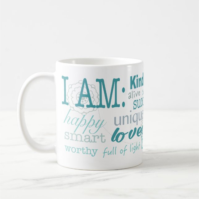 Daily Affirmations Coffee Mug (Left)