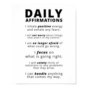 Daily Affirmations | Inspirational Quote Poster