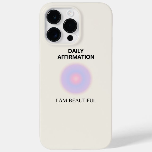Daily Affirmations Manifestation Case-Mate iPhone Case (Back)